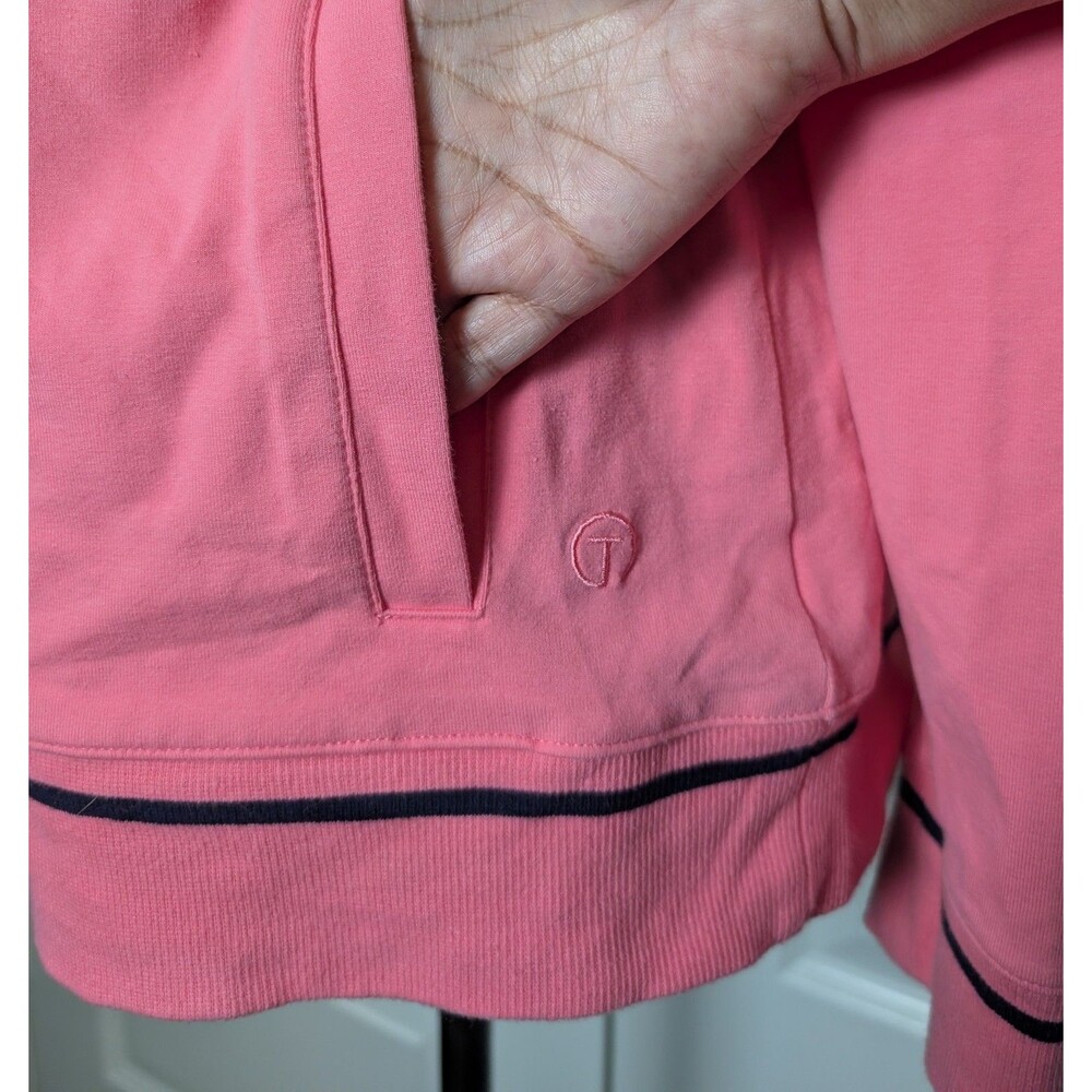 T By Talbots Size M Everyday Jacket Pink Pockets Stretch Full Zip Activewear - Picture 4 of 9
